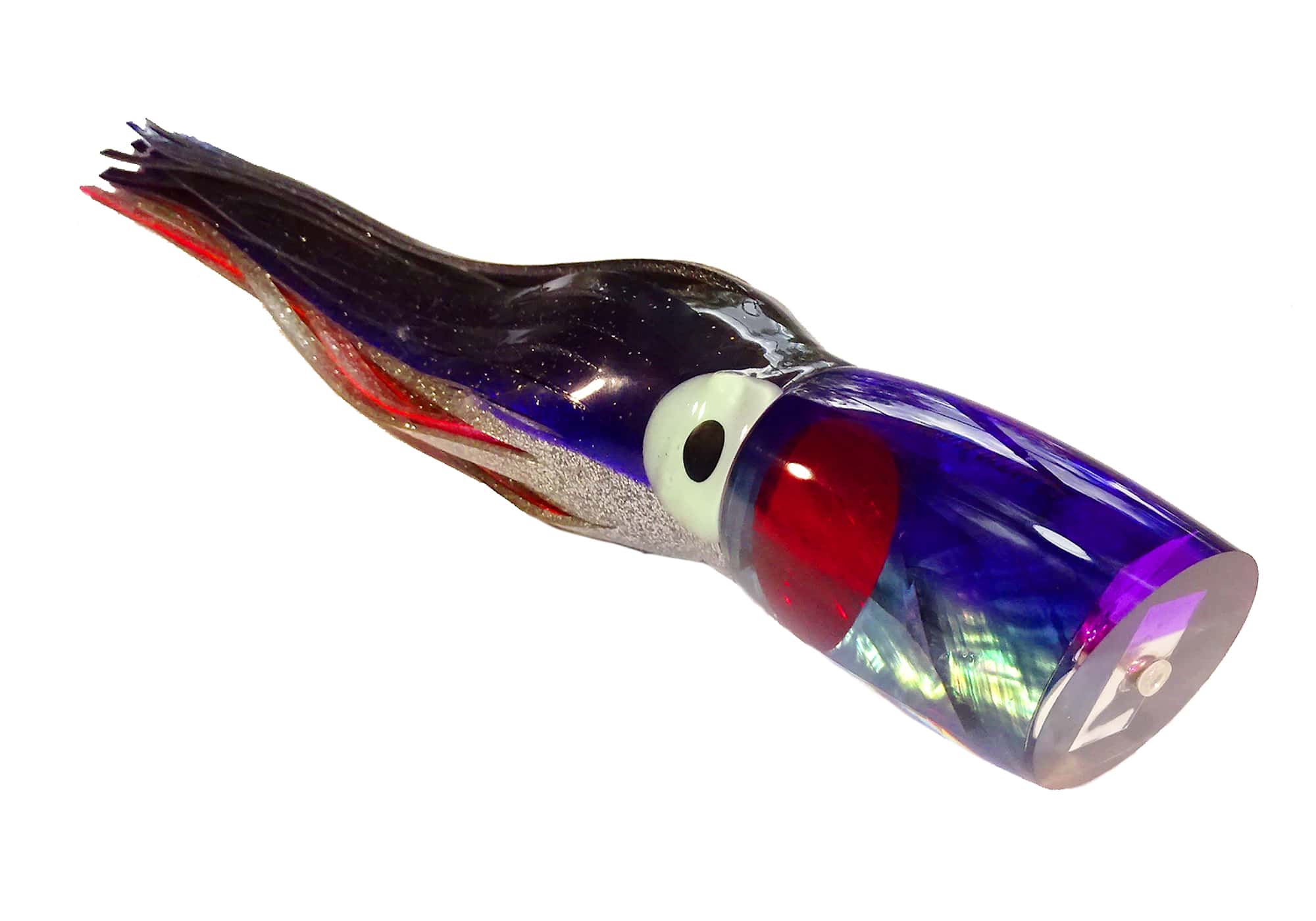 Frantic Lures - Chaos Series - Purple top Clear Shell - Chaos 16 with Yo-Zuri Skirts
