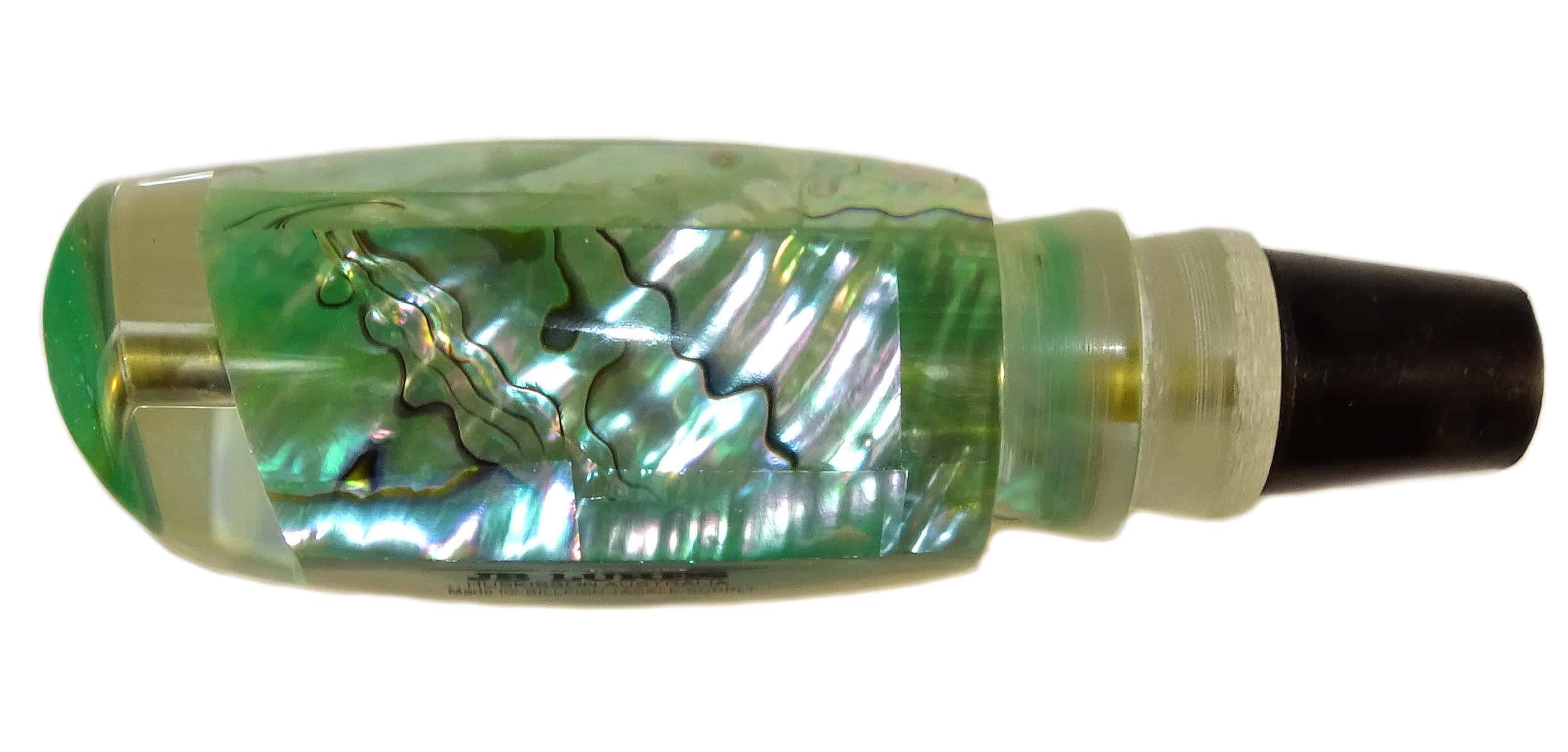 JB Lures - Chopper Series - Head - Green Insert with Raw Mexican Abalone