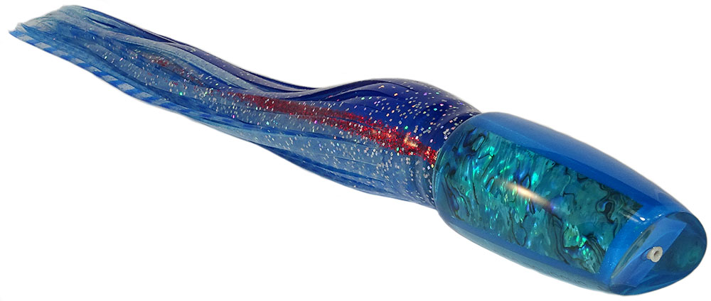 Jetts Lures - Grander Collector's Series - XL Sausage Dog - Sapphire Blue with New Zealand Paua