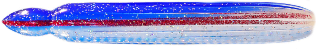 Tiamat Pelagic Trolling Skirts - TLPS 8 - Blue Silver - Side