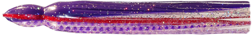 Tiamat Pelagic Trolling Skirts - TLPS 27 - Purple Silver - Side